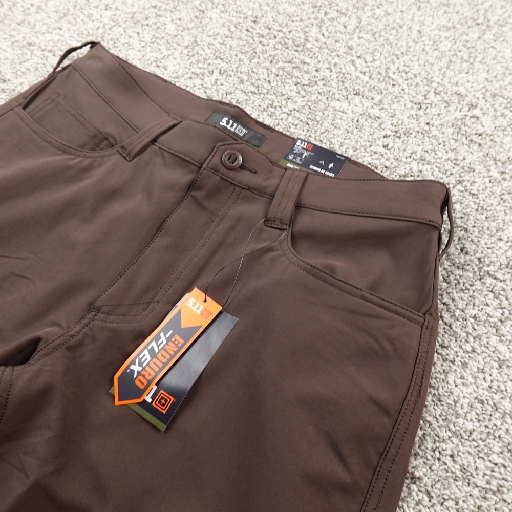 NEW 5.11 Tactical Pants Mens 32X34 Brown Defender Flex Slim Work Outdoor Stretch